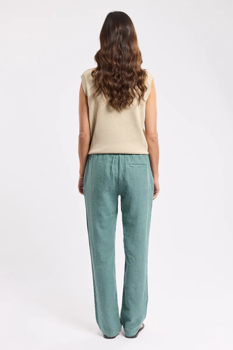 Elasticated Waist Trousers - Silver Pine