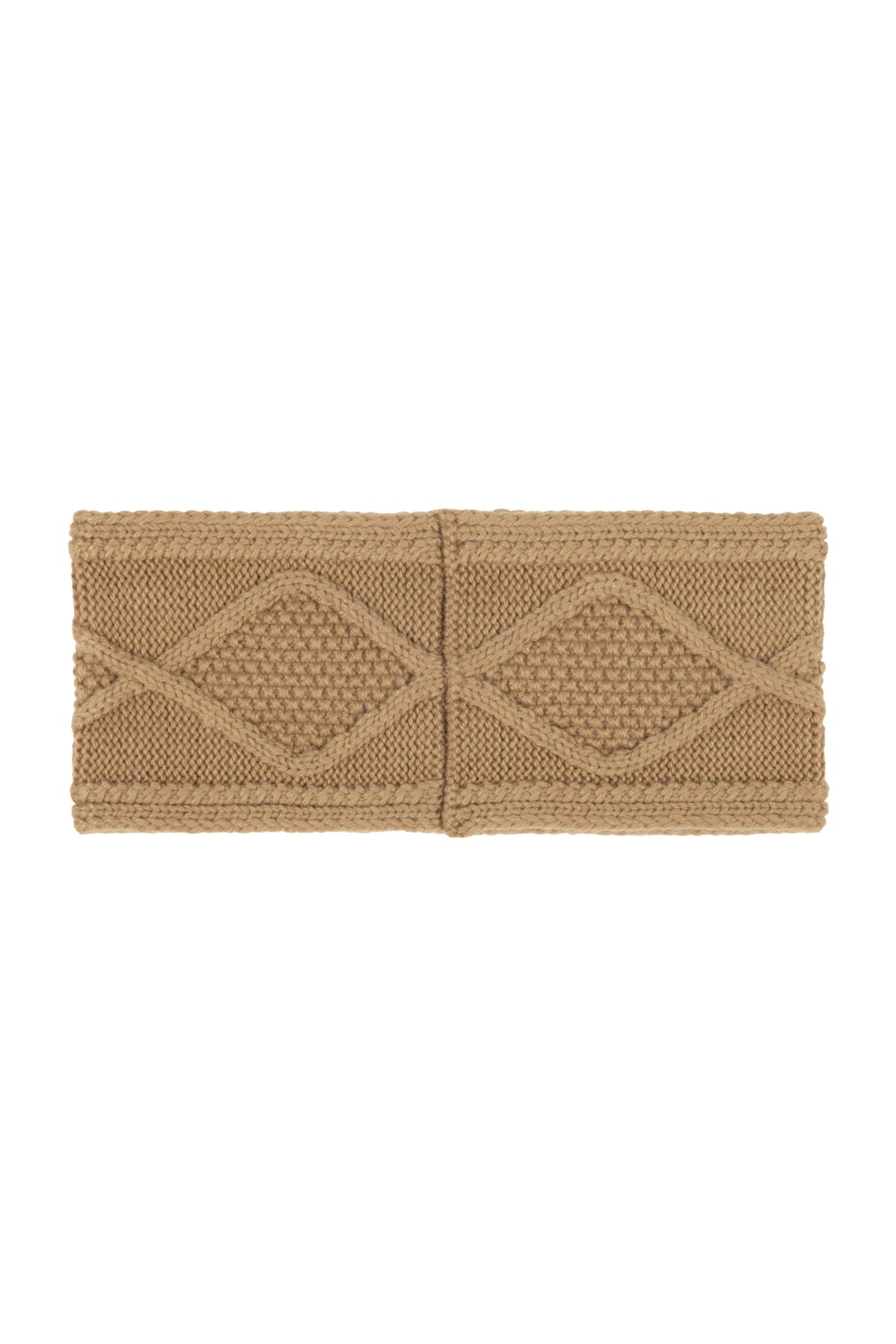 Modernist Block Headband - Camel Heather