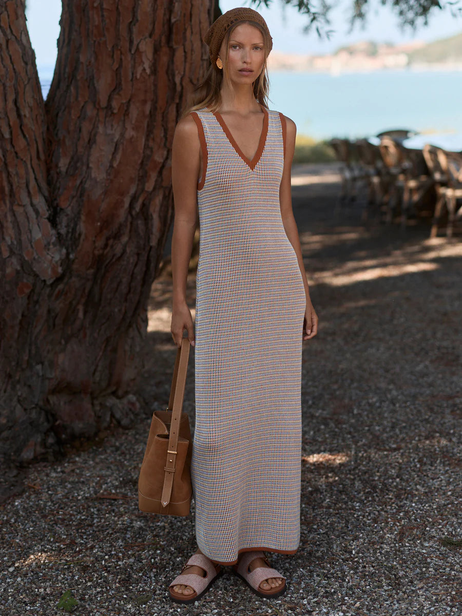 Albane Knit Dress - Caramel Clay