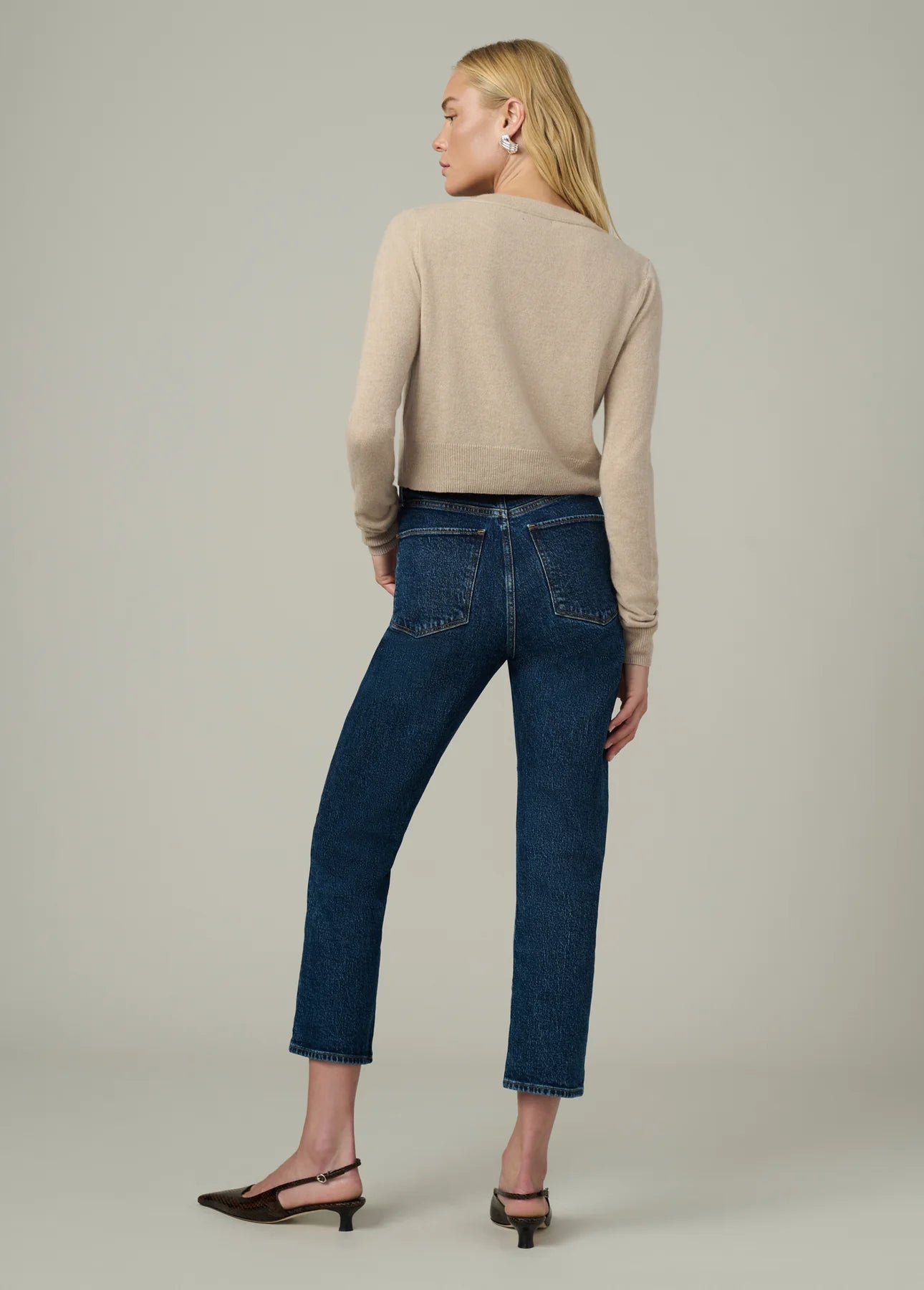 The Dani Cashmere Cardigan - Oatmeal