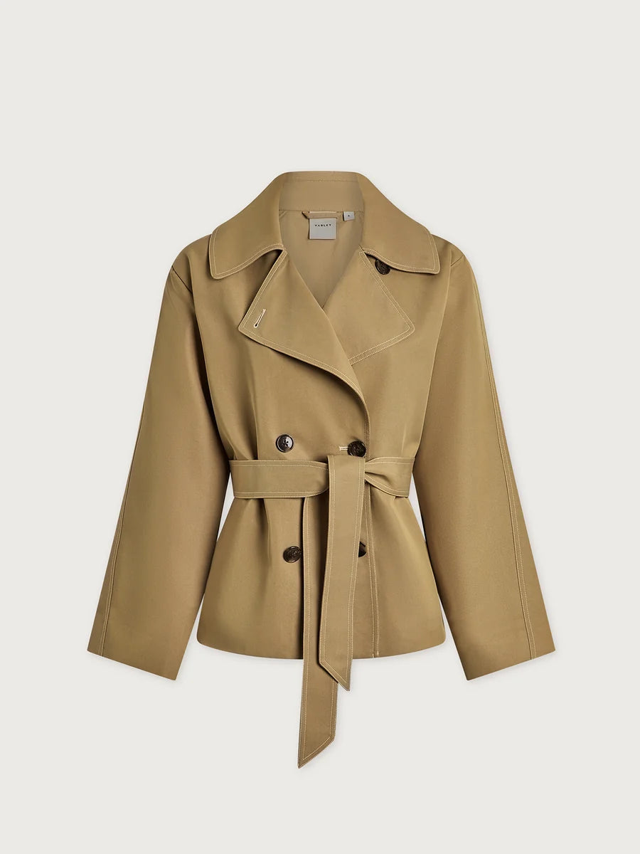 Maddox Short Trench - Light Tan