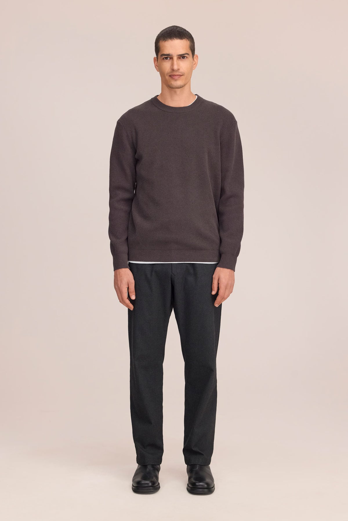 Danny Soft Lightweight Sweater - Deep Truffle
