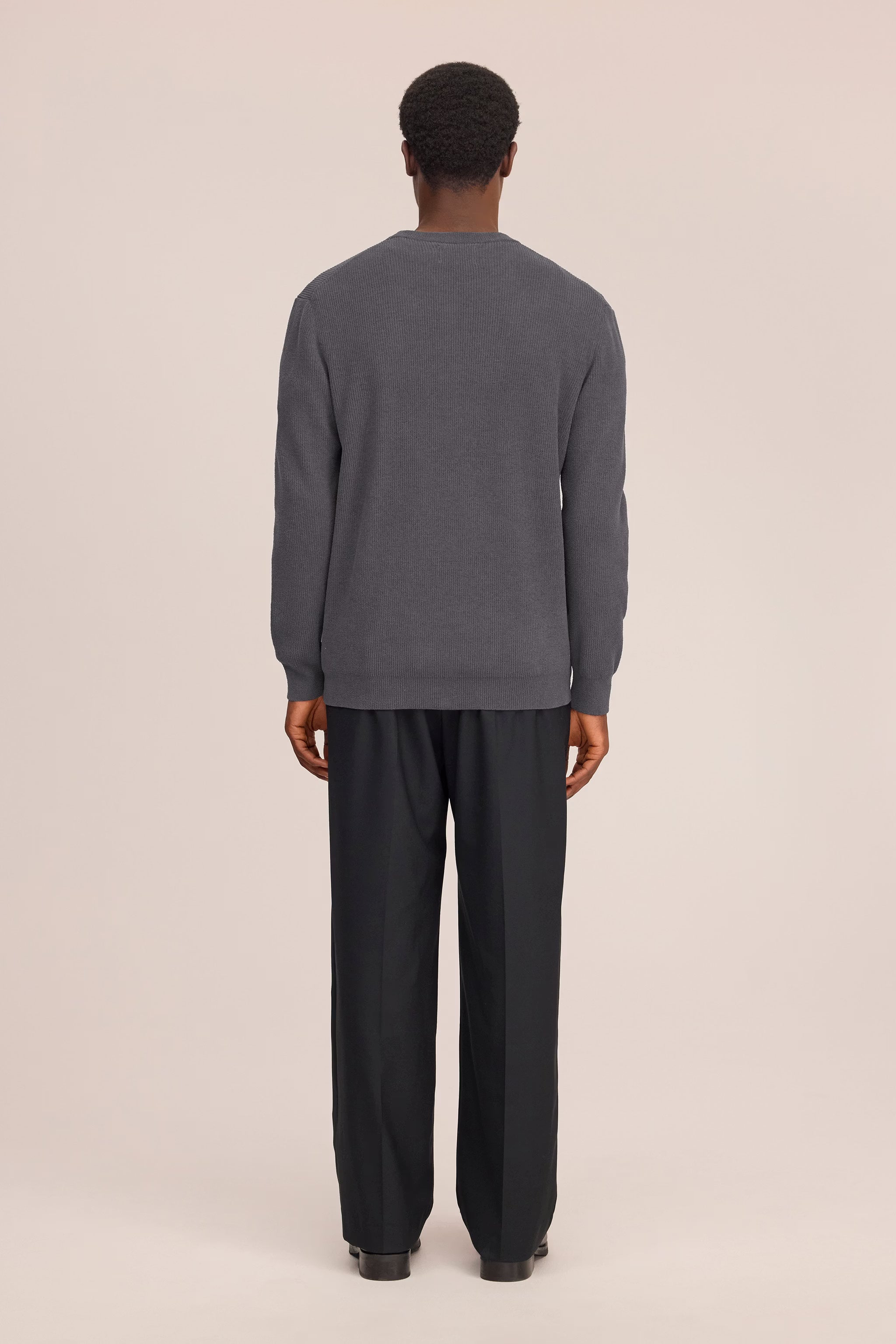 Danny - Lightweight Sweater - Charcoal Mist