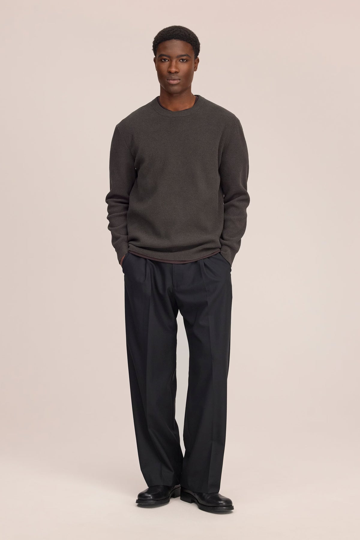 Danny Soft Lightweight Sweater - Dark Army