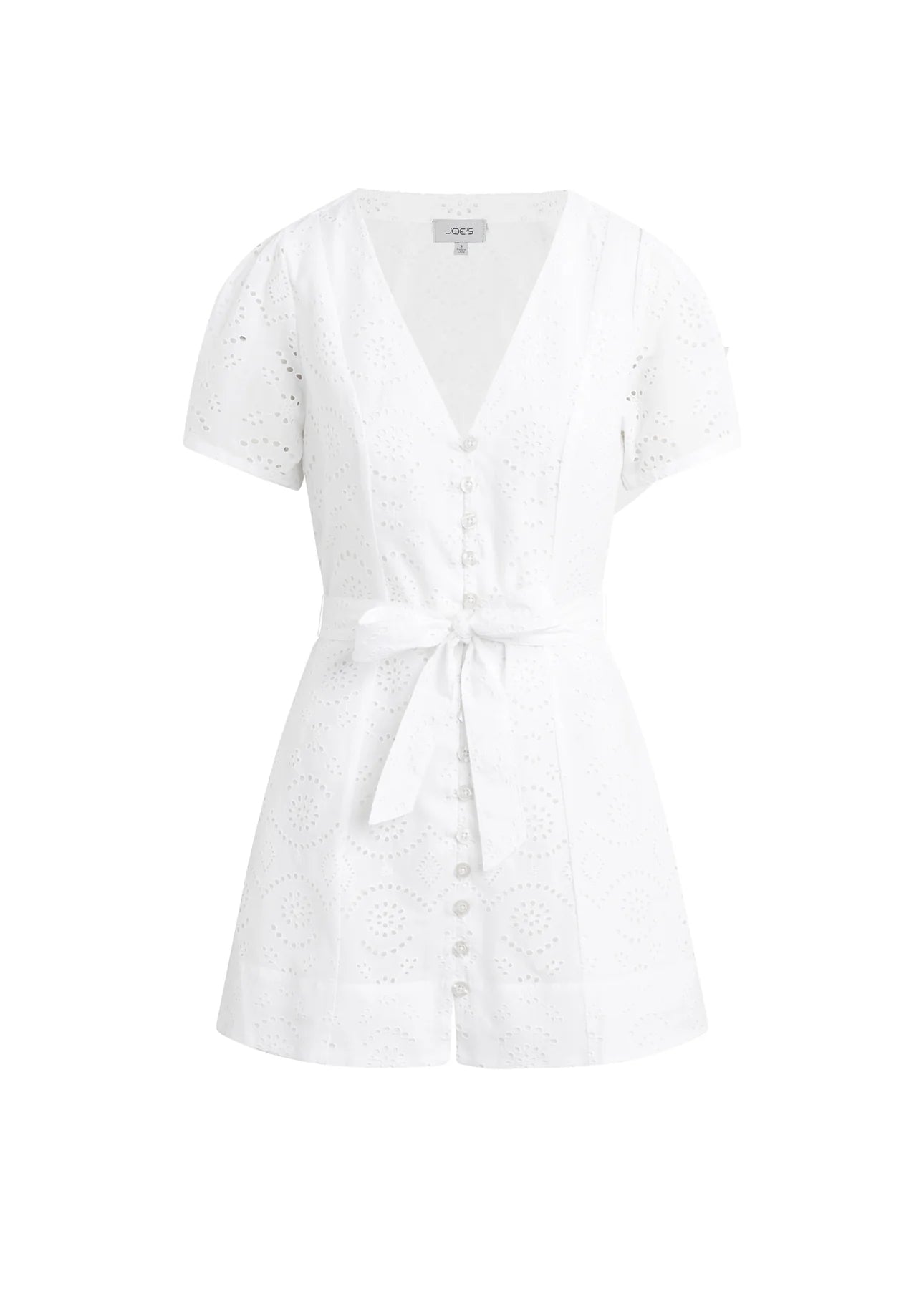 The Halle Eyelet Mini Dress