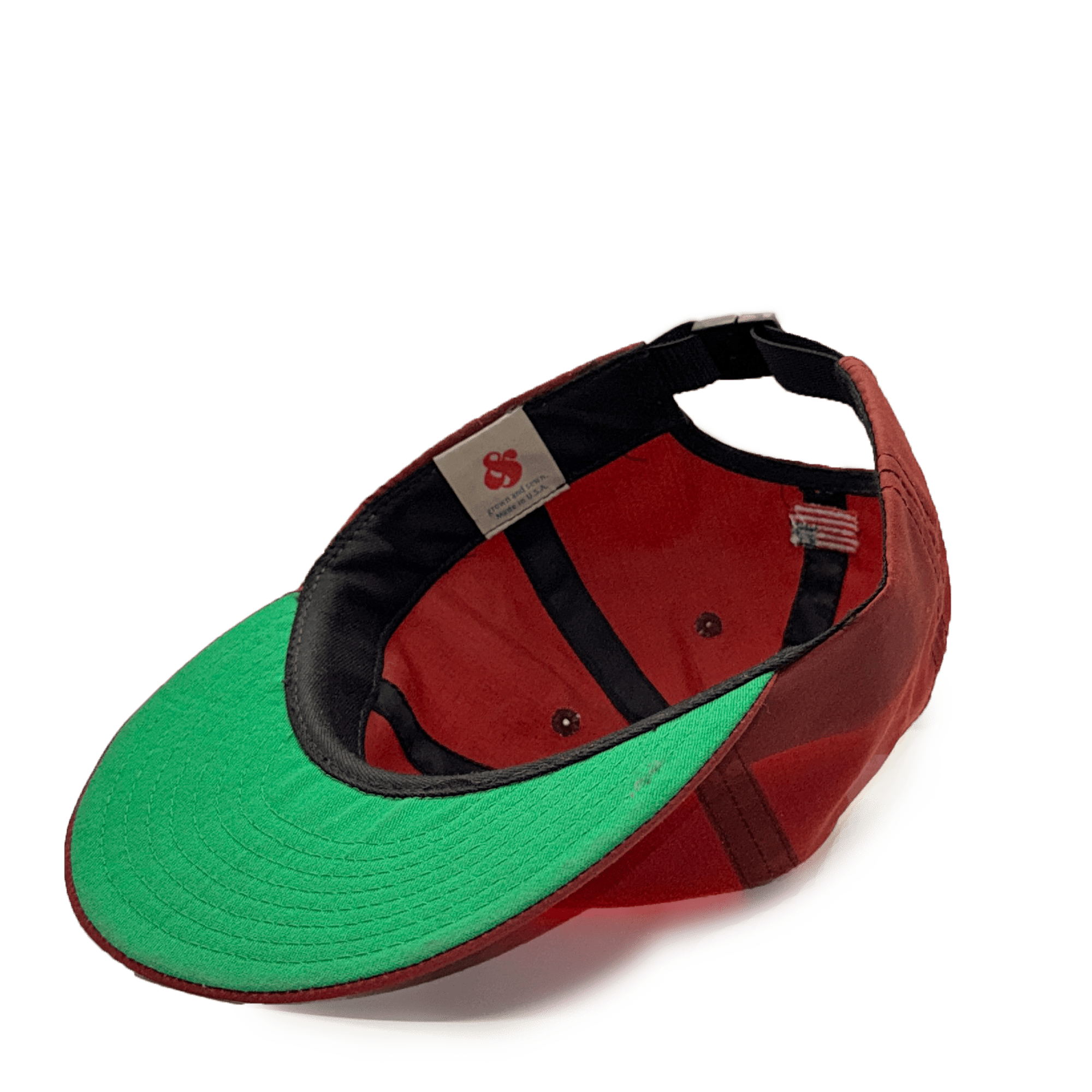 Soft Brim Ball Cap - British Millerain Waxed Cotton - Dark Red