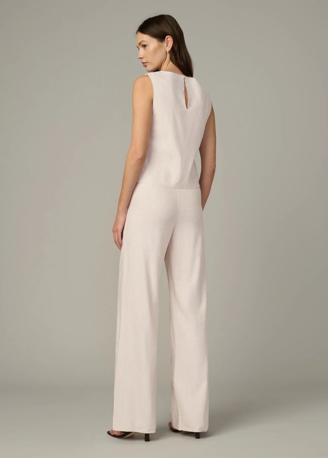 The Boat Neck Shell - Micro Stripe
