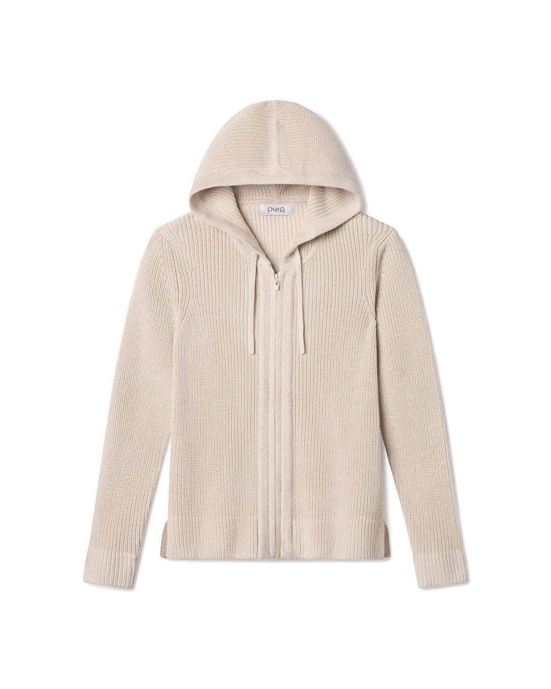 Cotton Fisherman Hoodie - Oatmeal