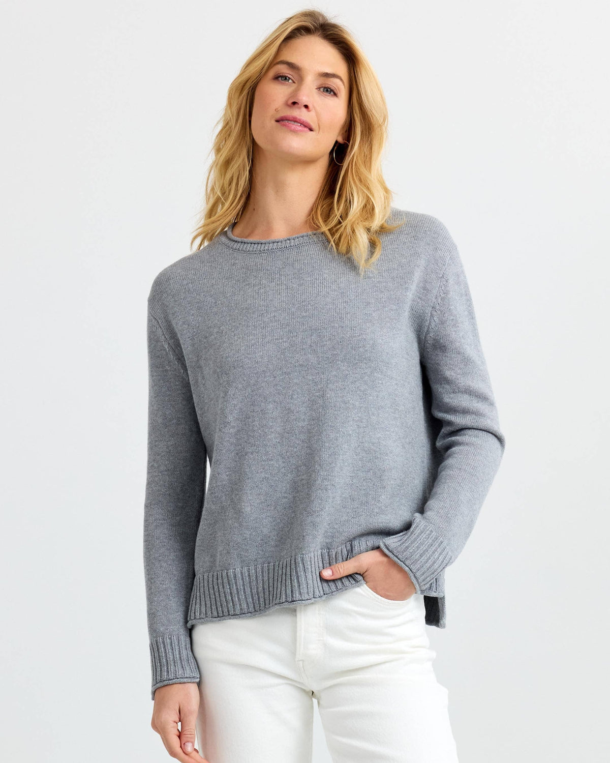 Everyday Cotton Crew - Stone