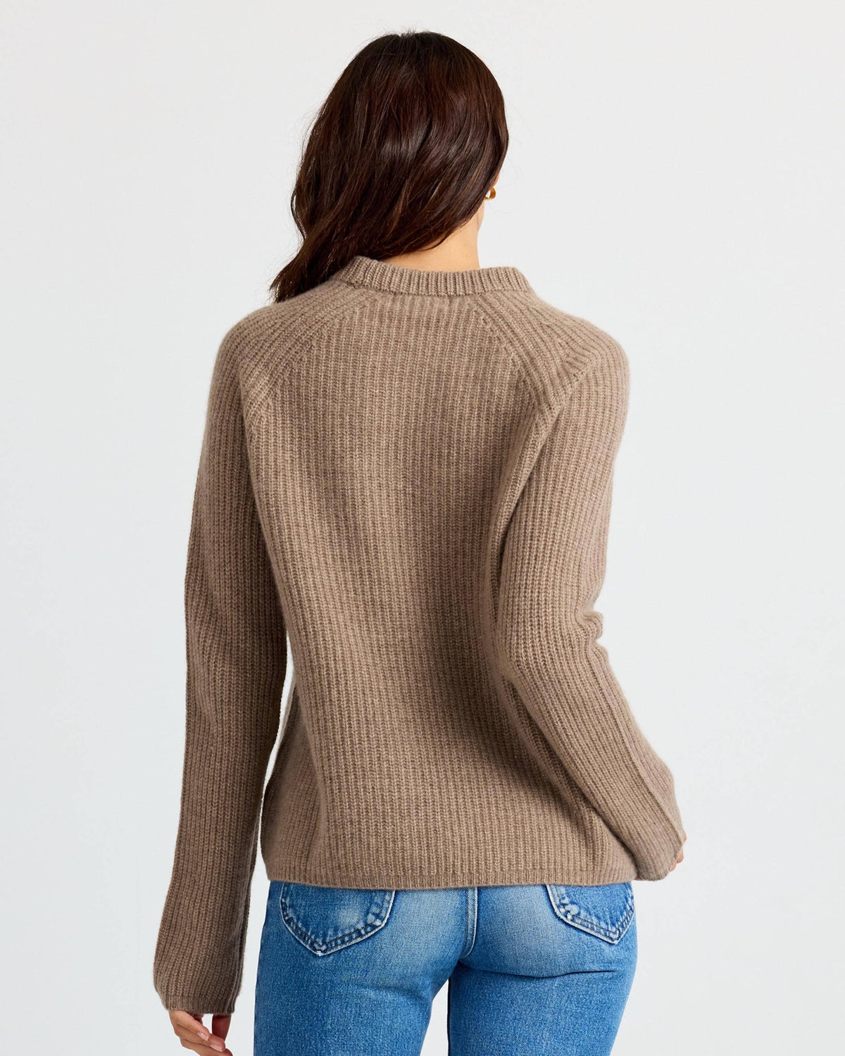 Cashmere Fisherman Crew - Driftwood