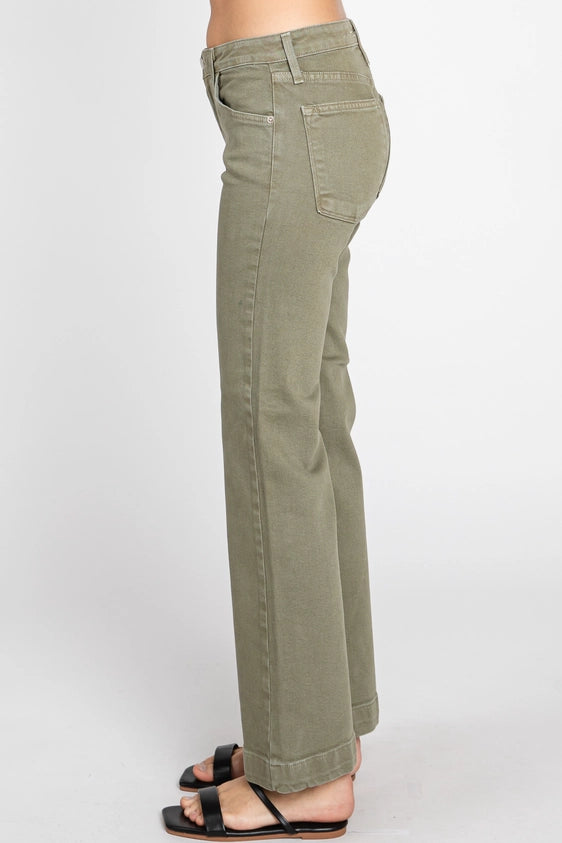 Sicily Wide Hem - Artichoke