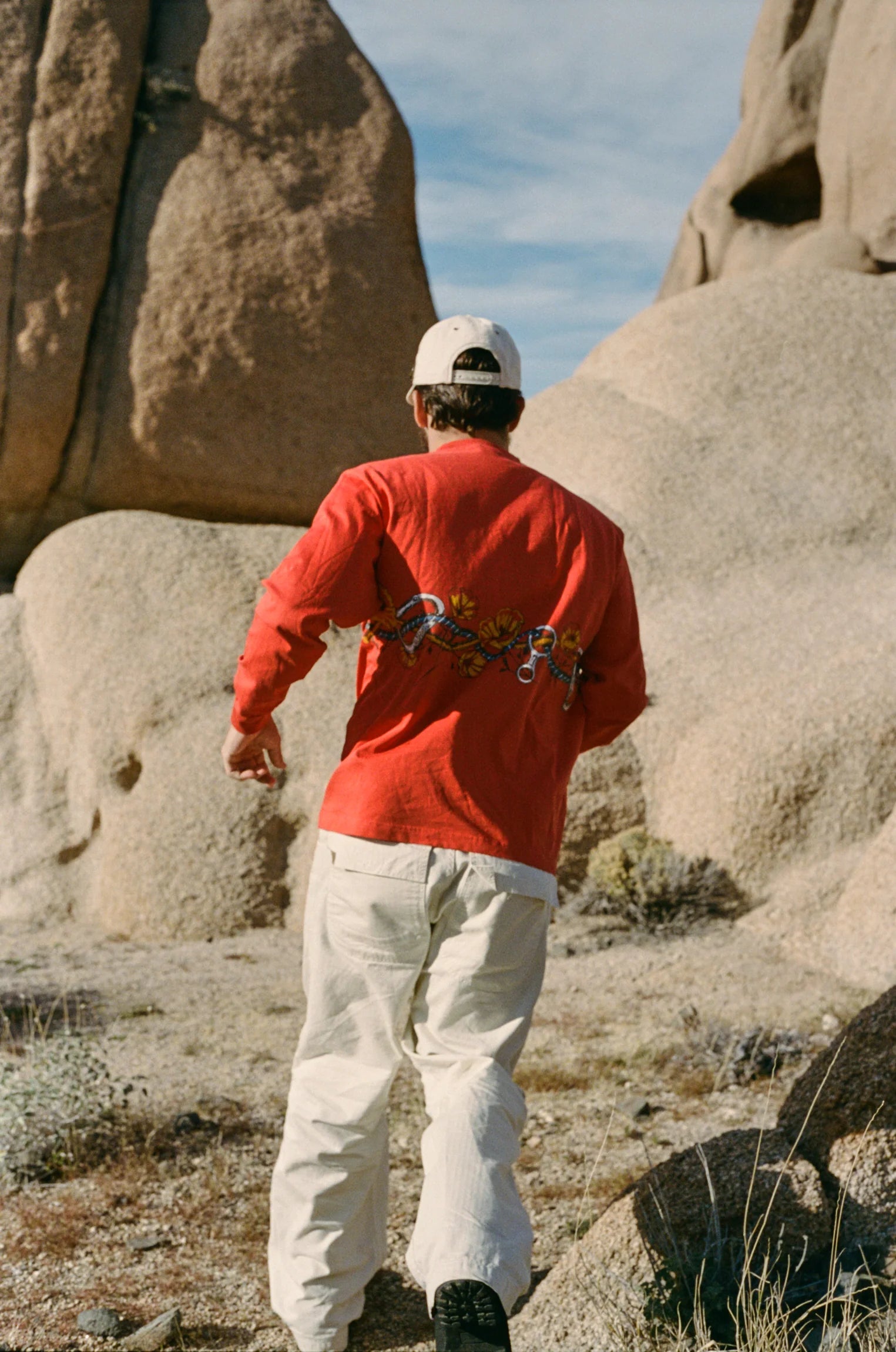 Valley Floor Long Sleeve Tee - Tomato