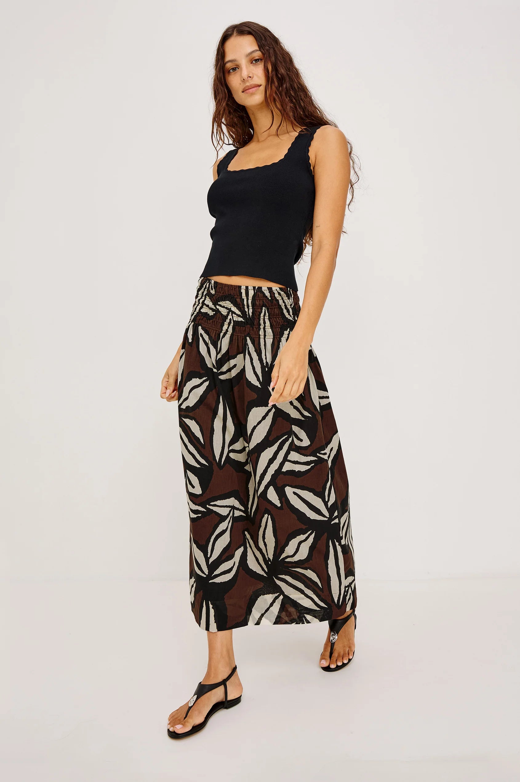 Alessa Skirt - Cocoa Floral