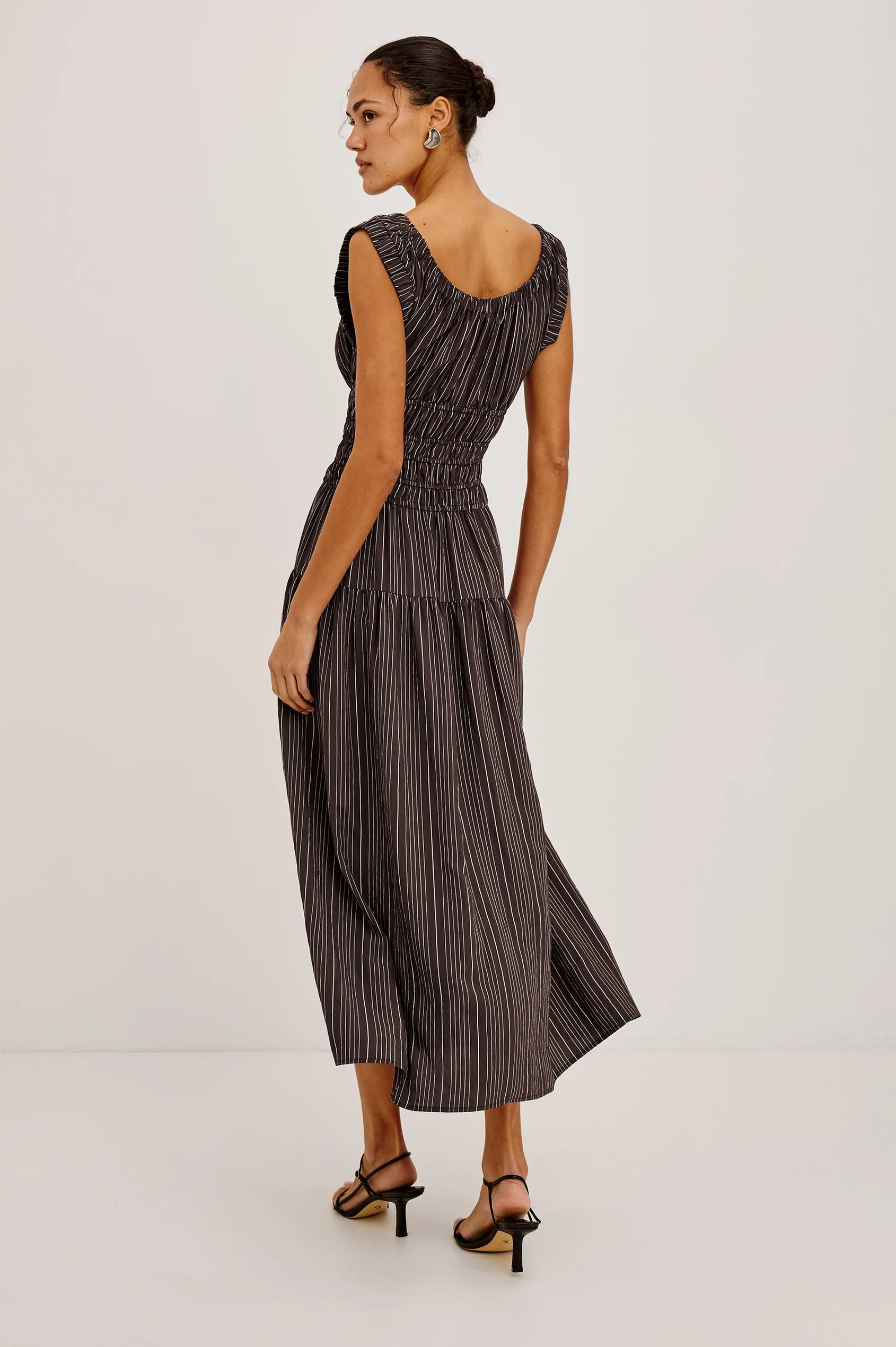 Anastasia Dress - Chicory Stripe