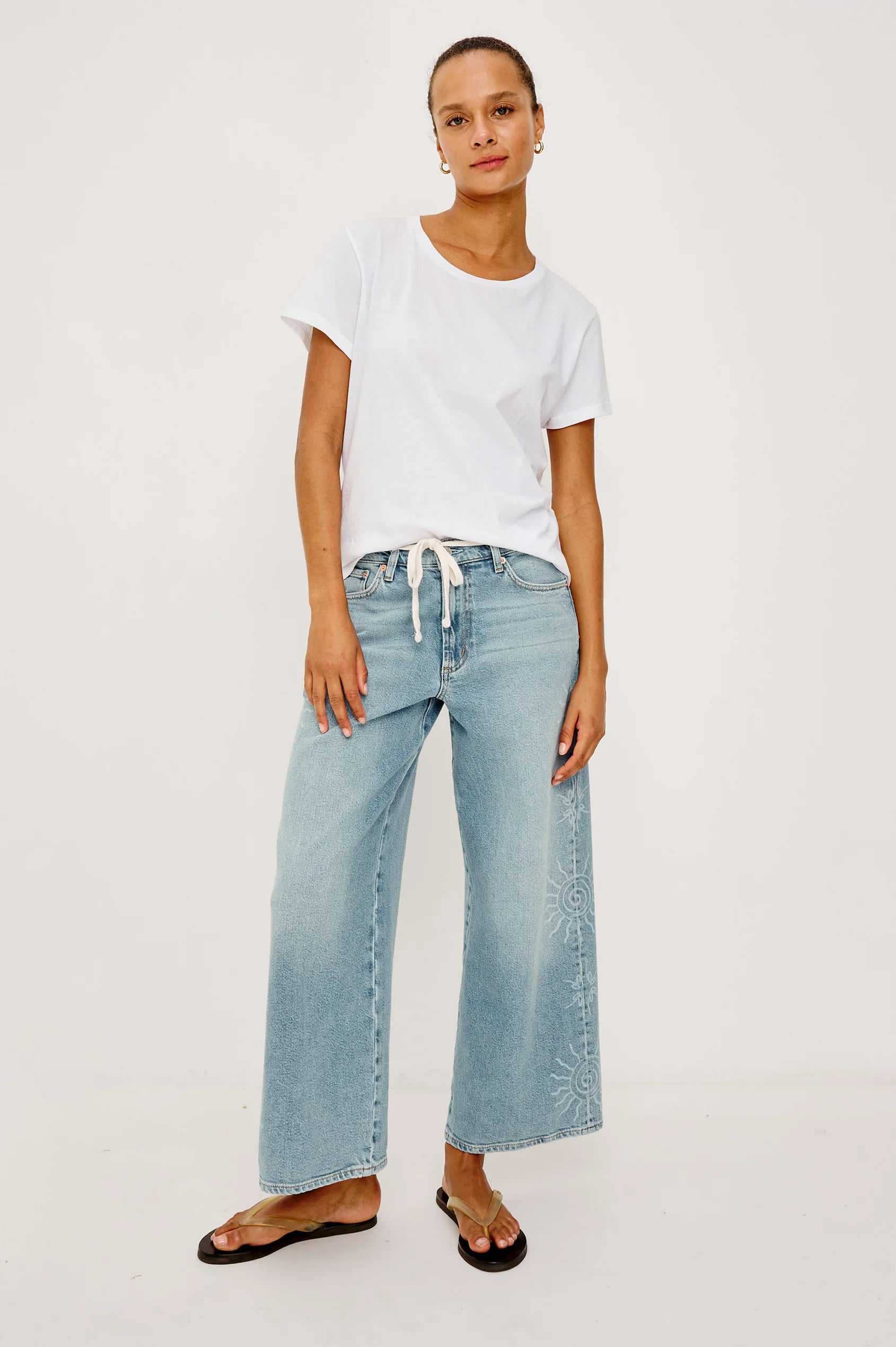 Angeleno Wide Leg Crop - Soleil Laser