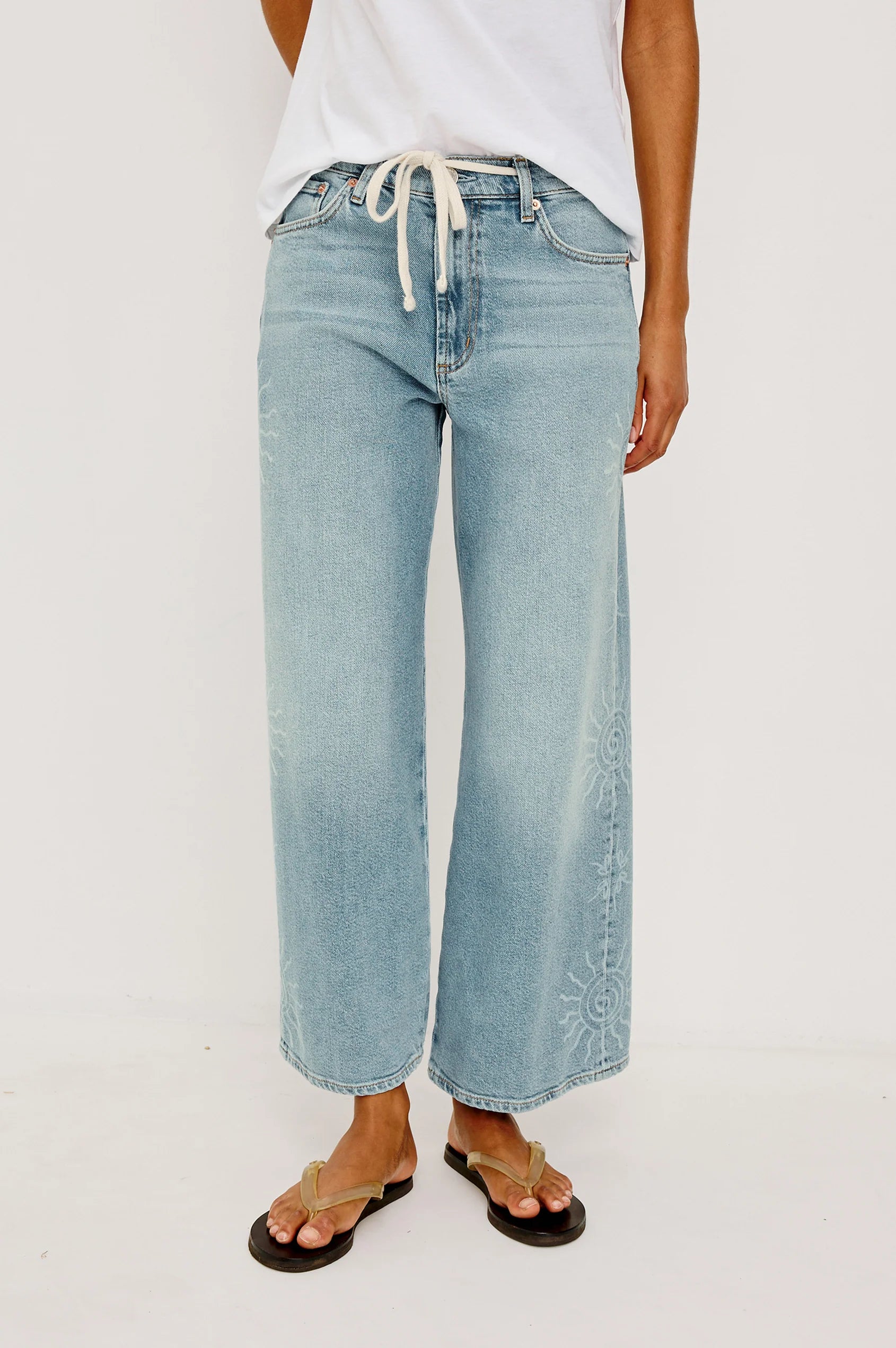 Angeleno Wide Leg Crop - Soleil Laser