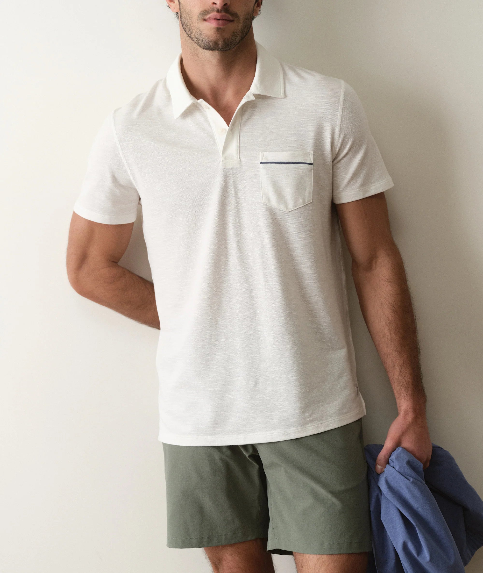 Air Pocket Polo - White