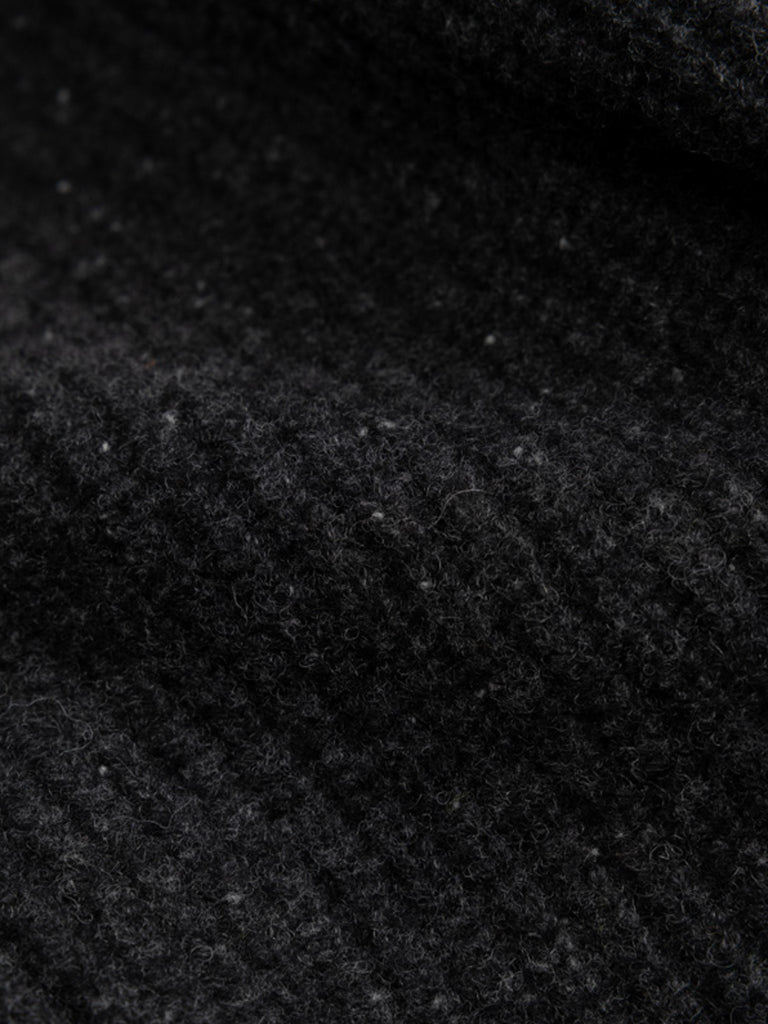 Women's Amy Powney + Finisterre Fisherman Rib Cardigan - Raven