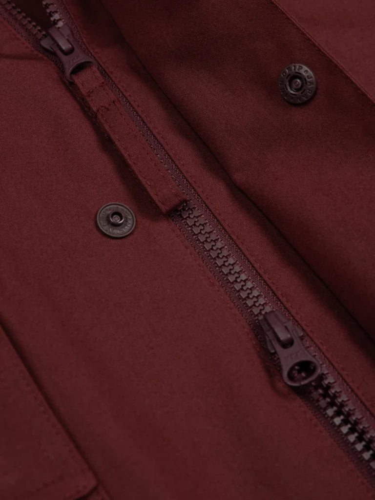 Women's Amy Powney + Finisterre Longline Waterproof Jacket - Cherrywood