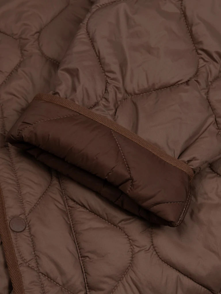 Amy Powney + Finisterre Oversized Quilted Jacket - Mocha