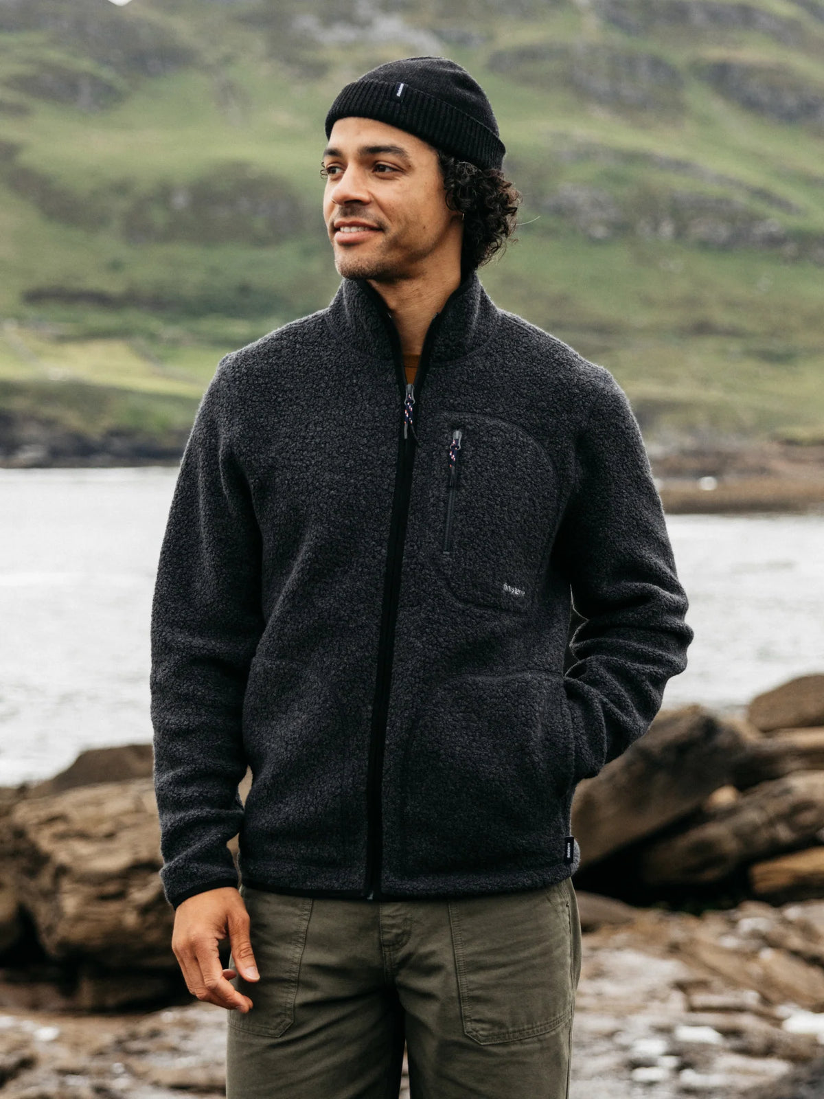 Portell Wool Fleece Jacket - Slate