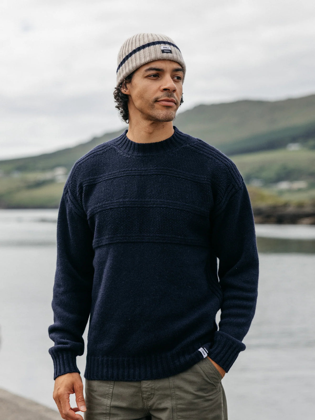 RNLI Polperro Jumper - Navy