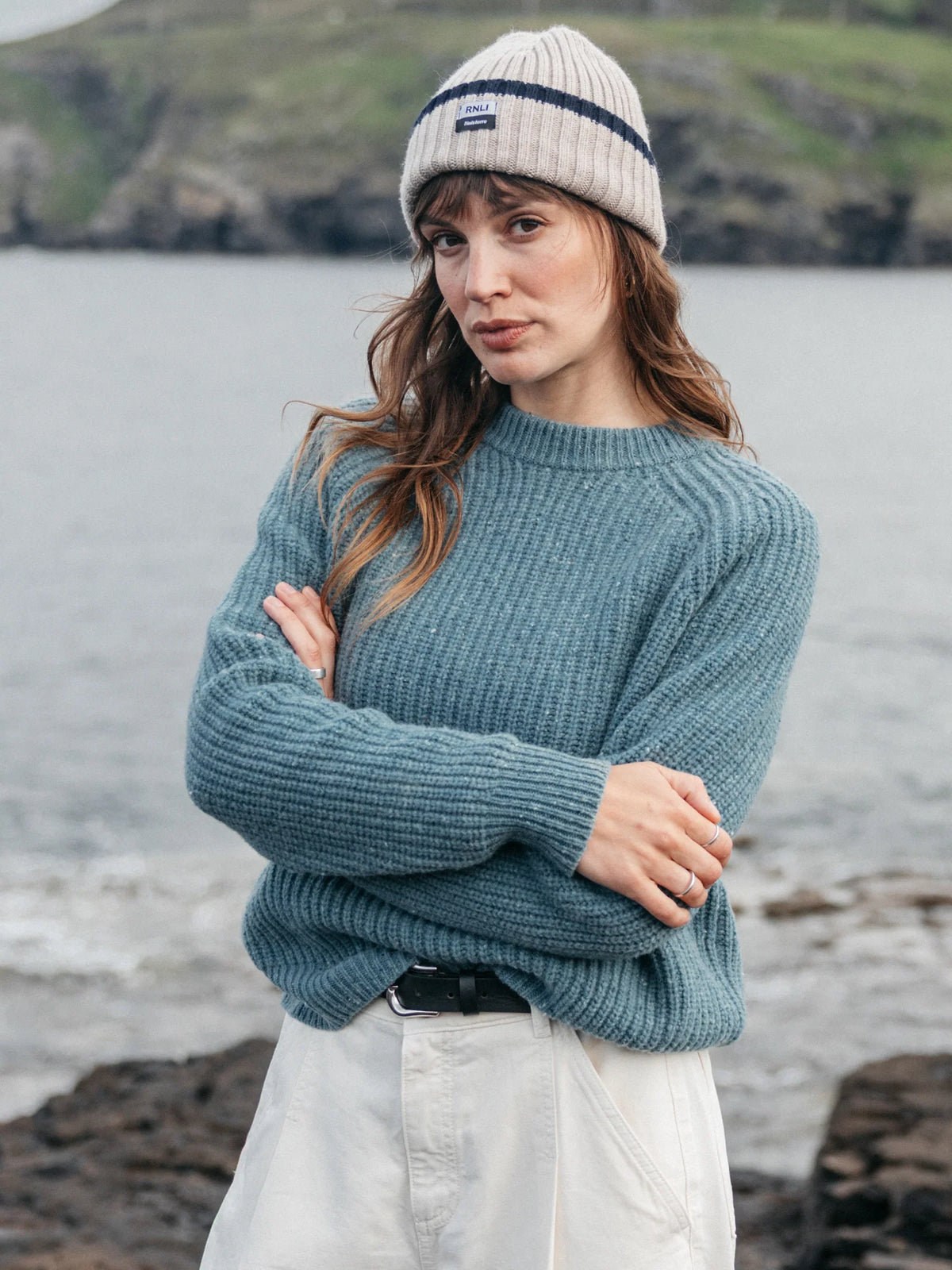 Women's Mora Knit Sweater - Anchor Blue