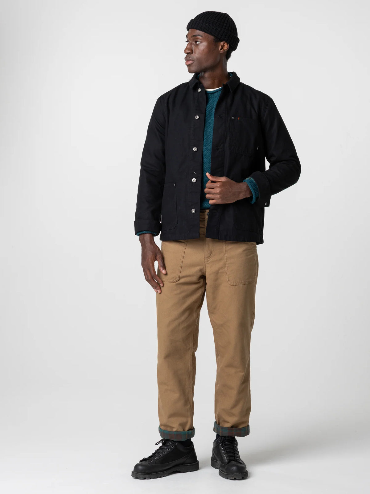 Basset Flannel Lined Jacket - Black
