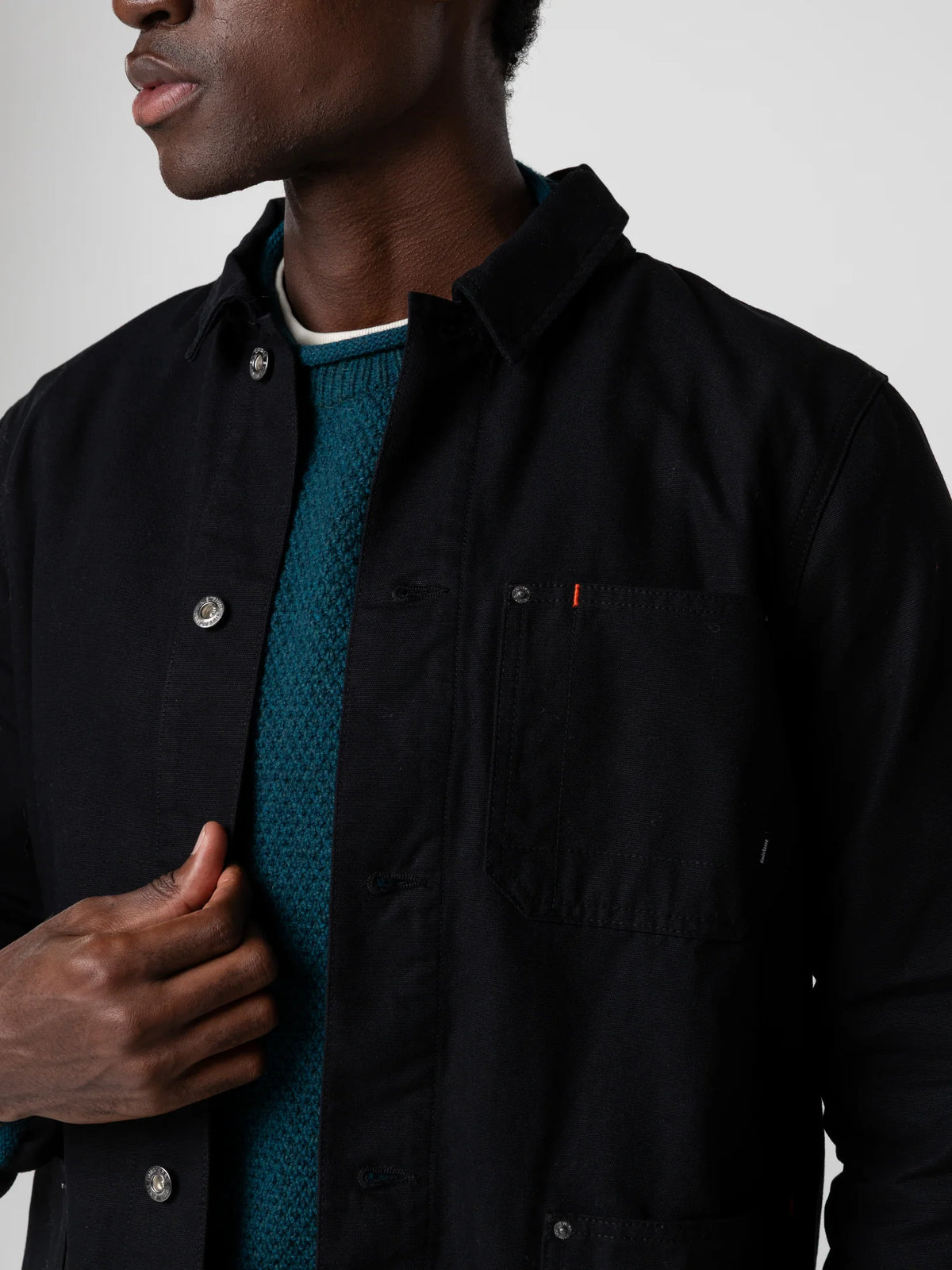 Basset Flannel Lined Jacket - Black