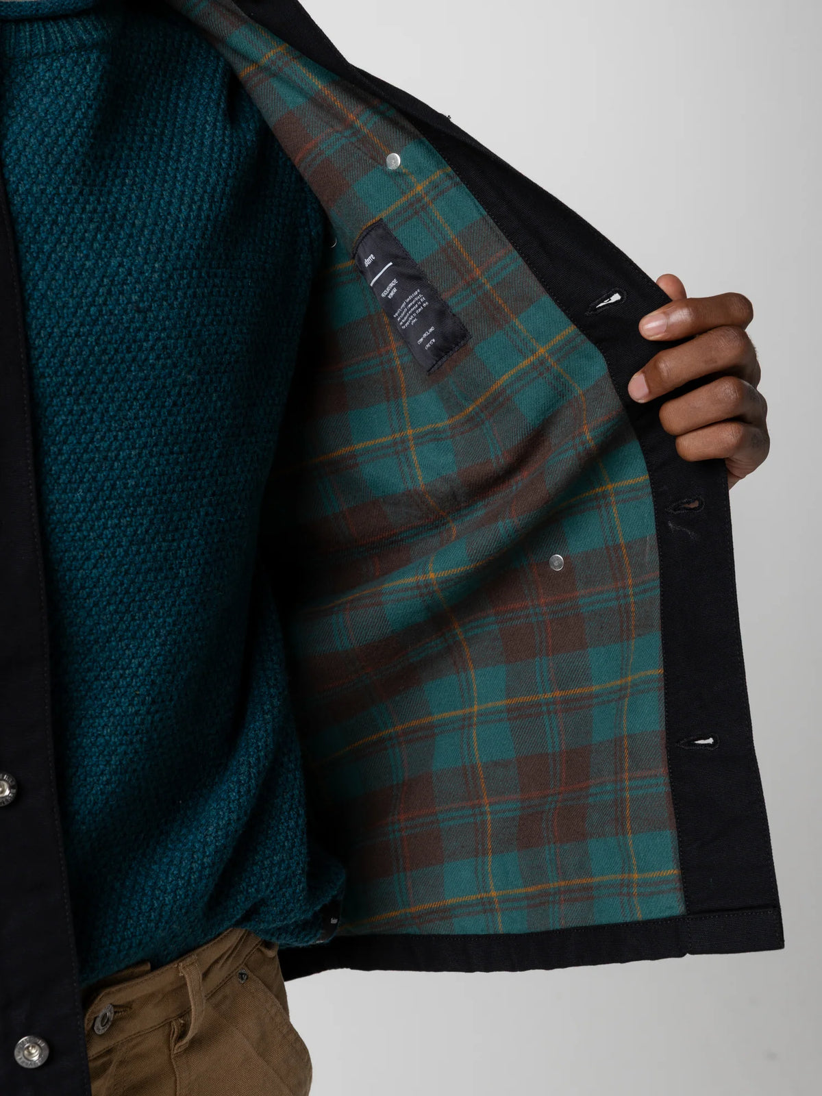 Basset Flannel Lined Jacket - Black