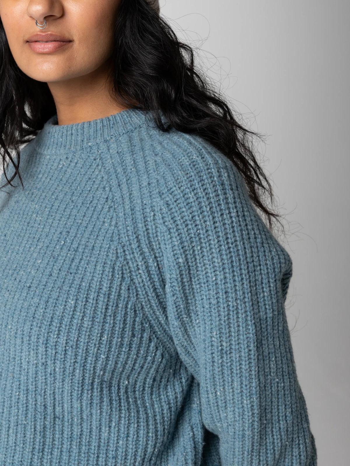 Women's Mora Knit Sweater - Anchor Blue