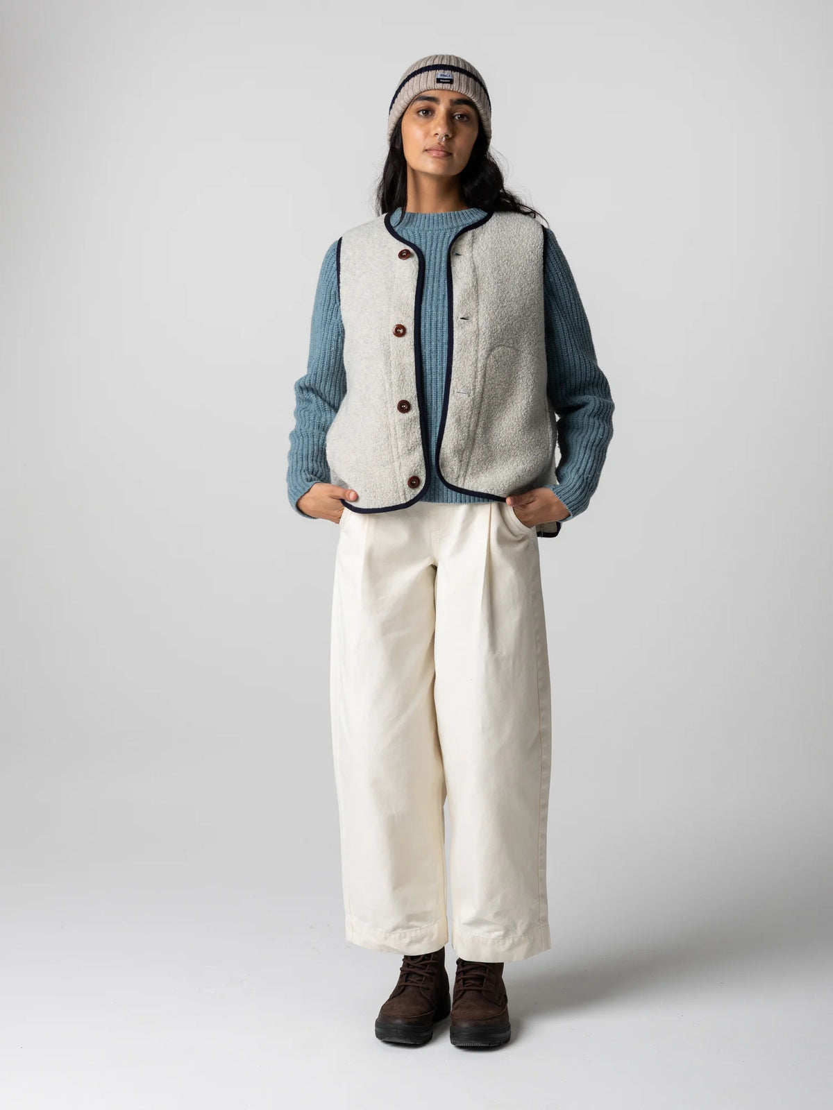 Women's Elowen Fleece Gilet - Dove Grey