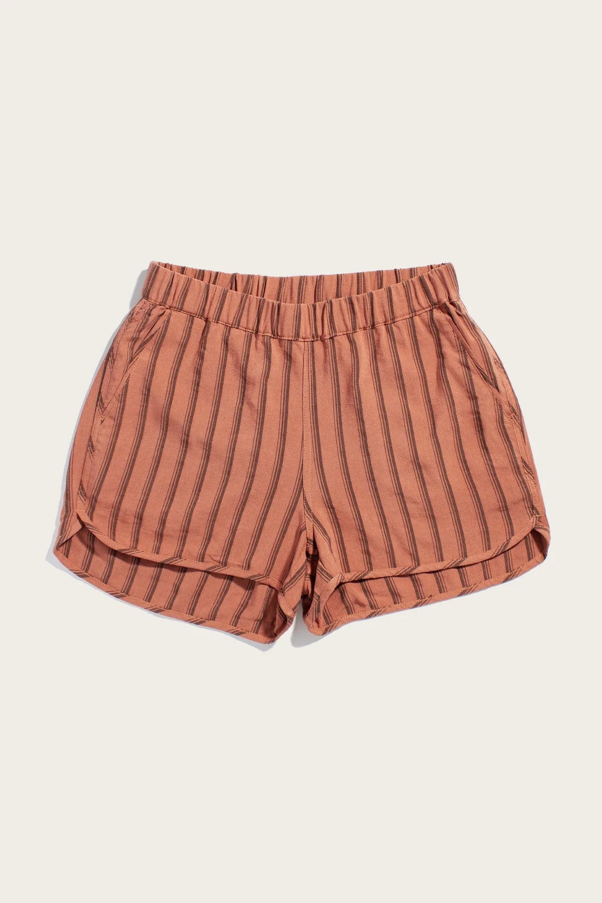 The Luca Track Short - Rust Stripe
