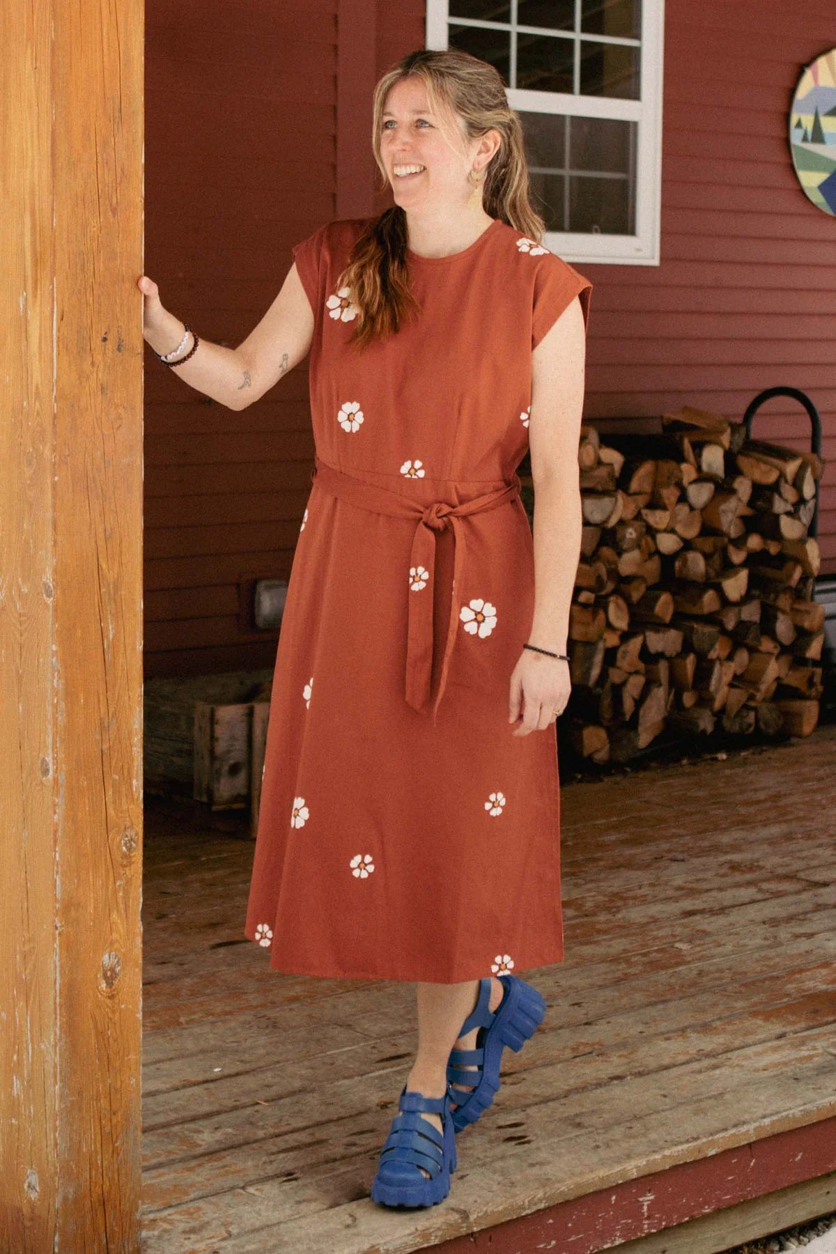 The Eloise Dress - Redstone Bloom