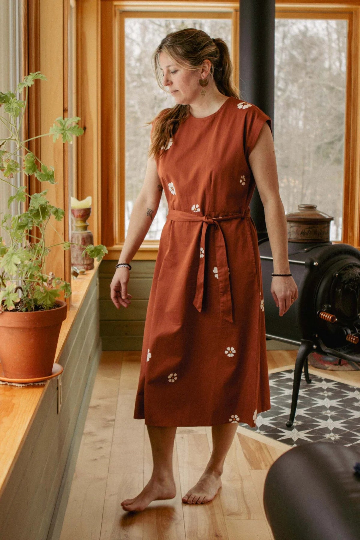 The Eloise Dress - Redstone Bloom