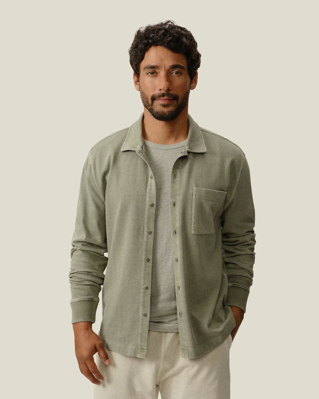 Caza Knit Shirt - Seagrass