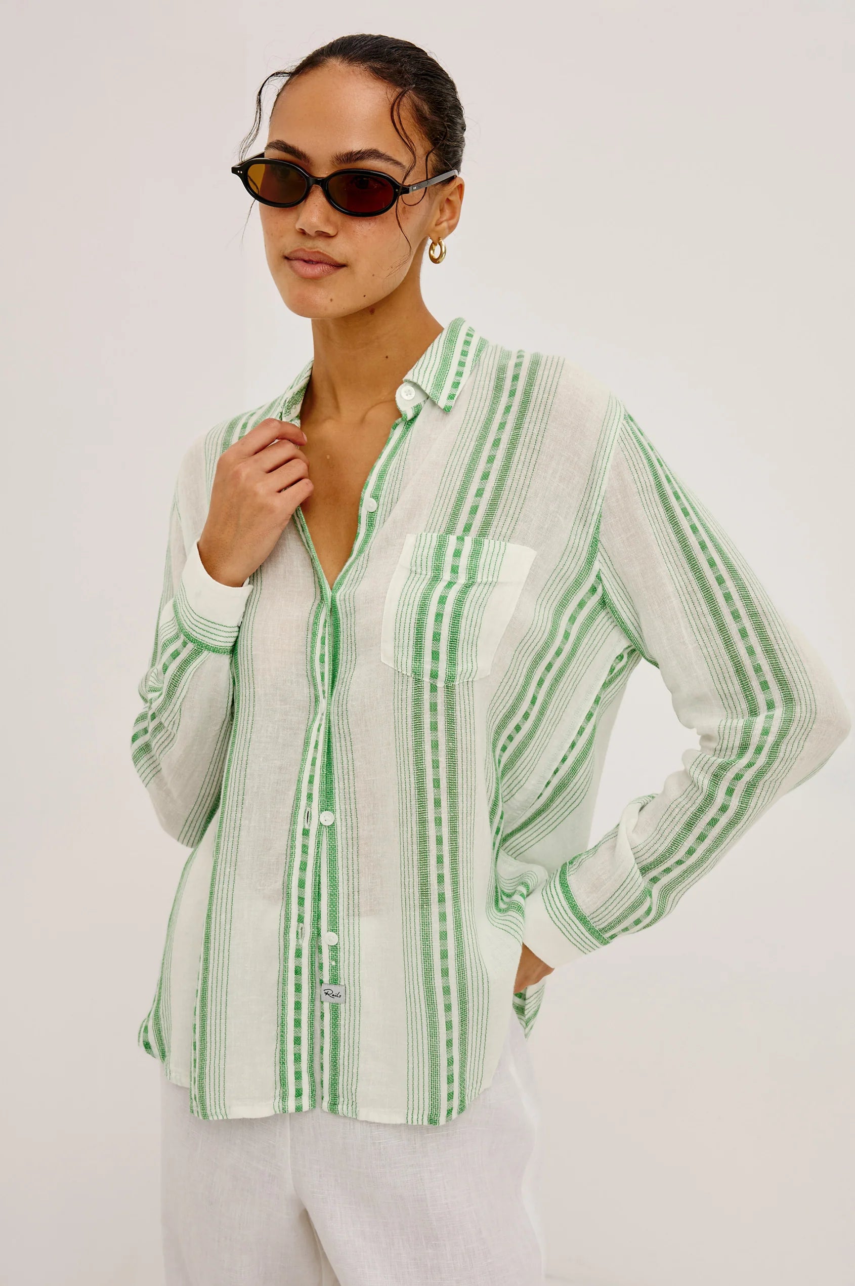 Charli Shirt - Margarita Stripe