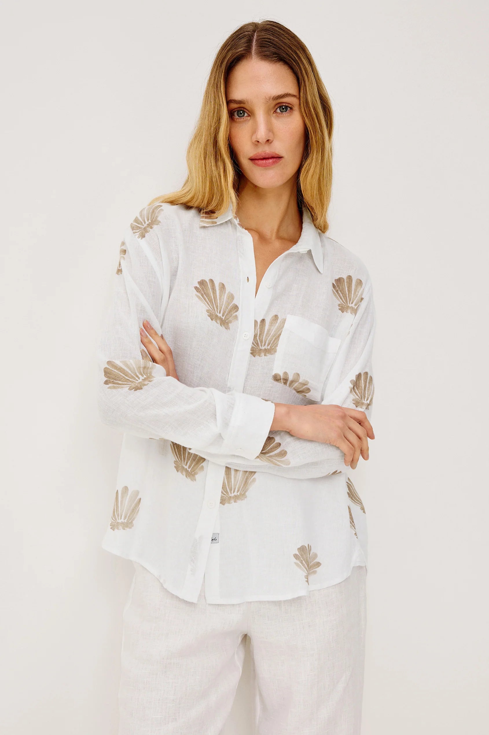 Charli Shirt - Taupe Seashells