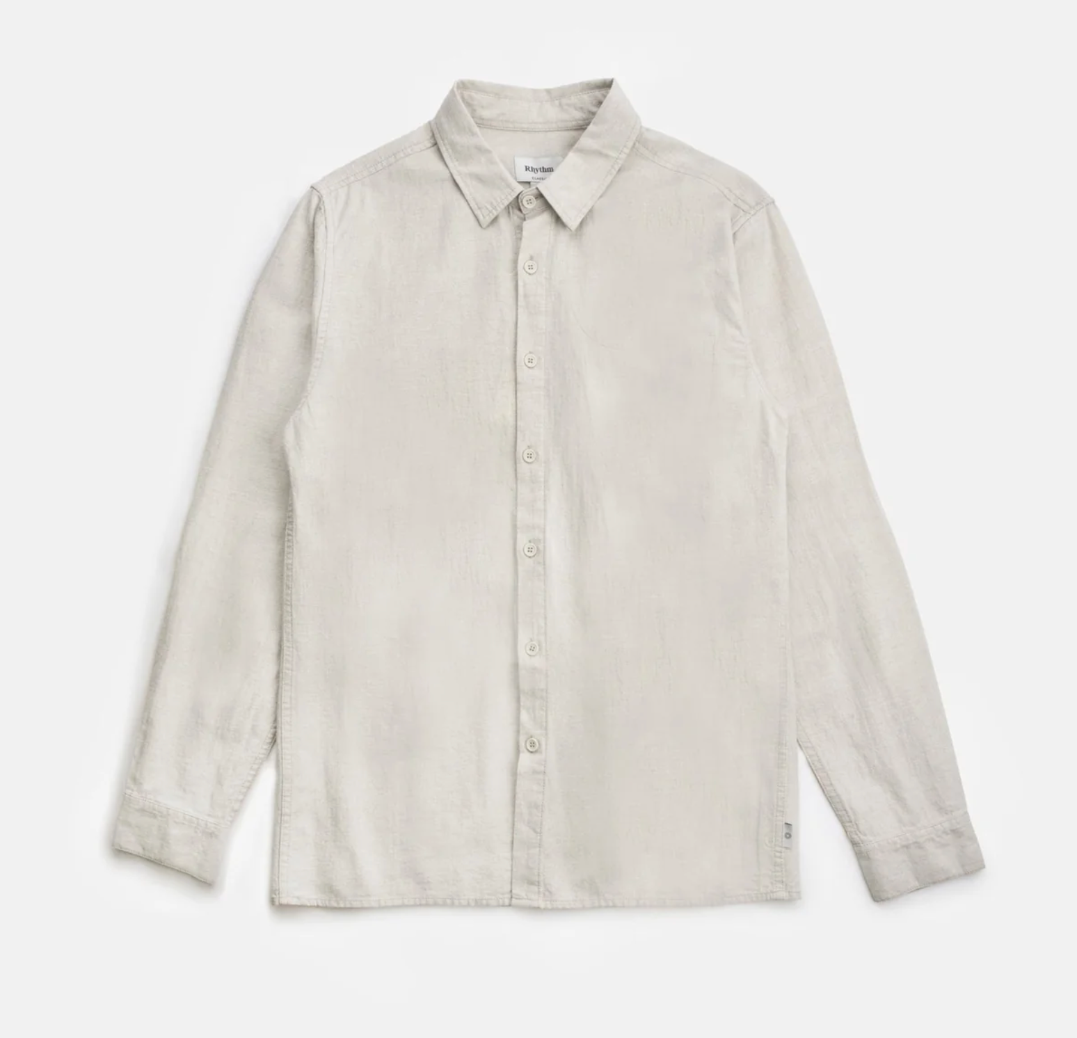 Classic Linen Long Sleeve Shirt - Sand