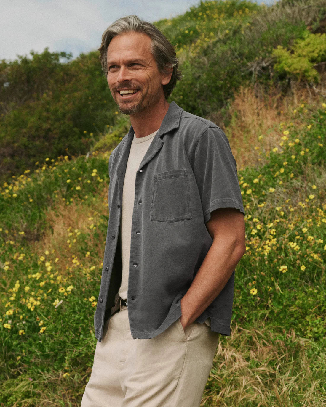 Featherweight Caza Camp Shirt - Slate