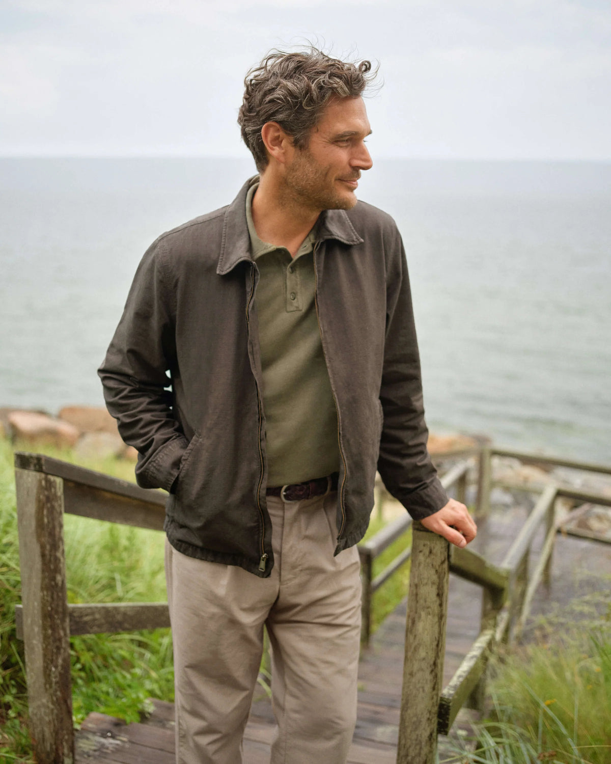 Pac Flannel Zip Jacket - Juniper