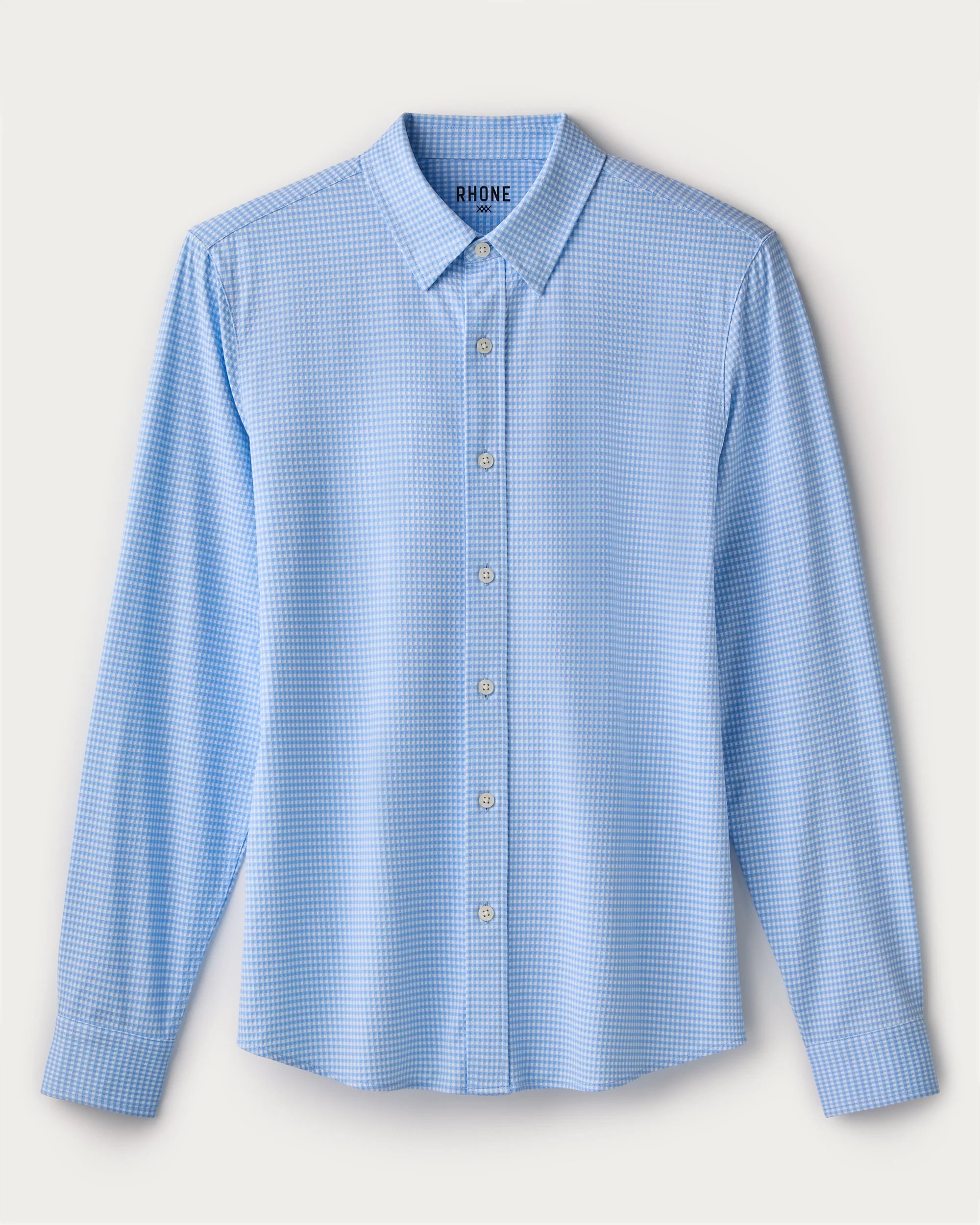 Commuter® Shirt - Slim - Light Blue Gingham