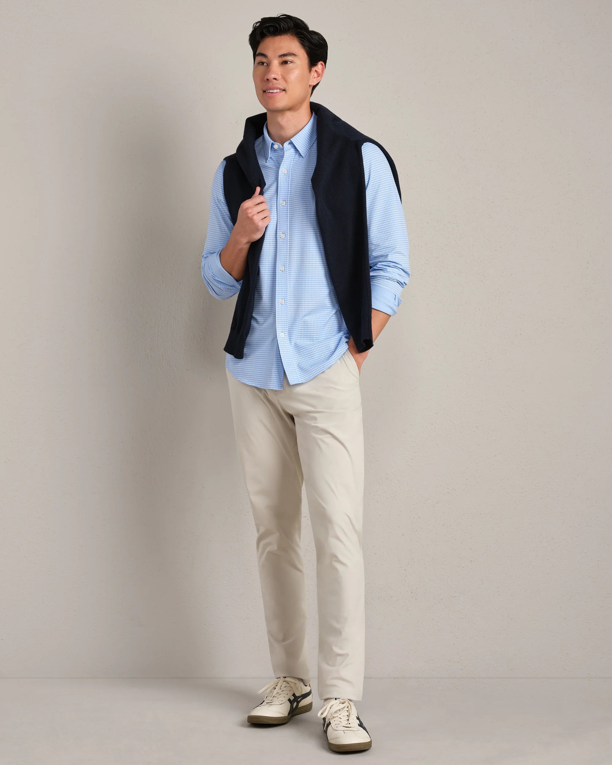 Commuter® Shirt - Slim - Light Blue Gingham