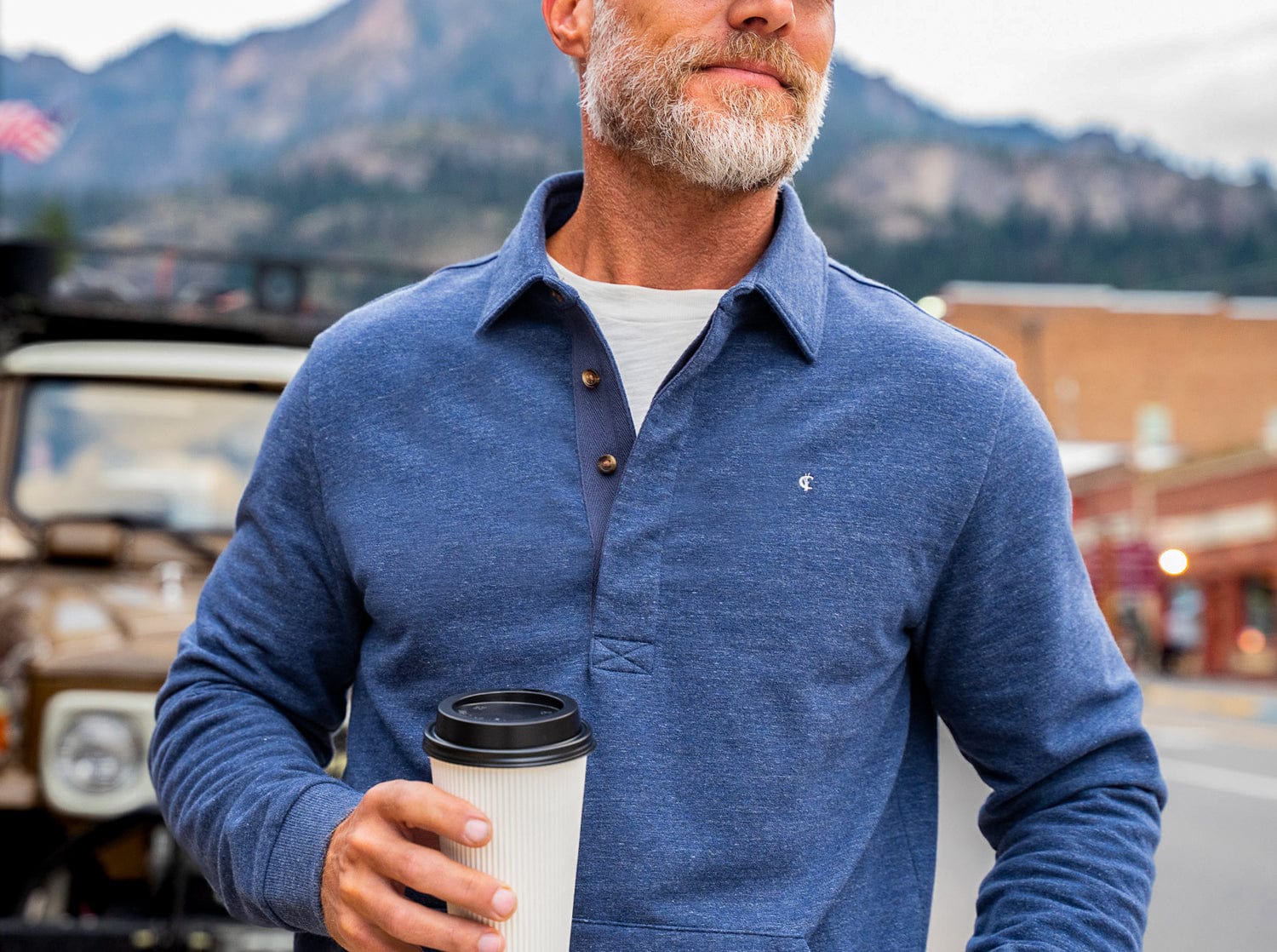 Collared Sweatshirt