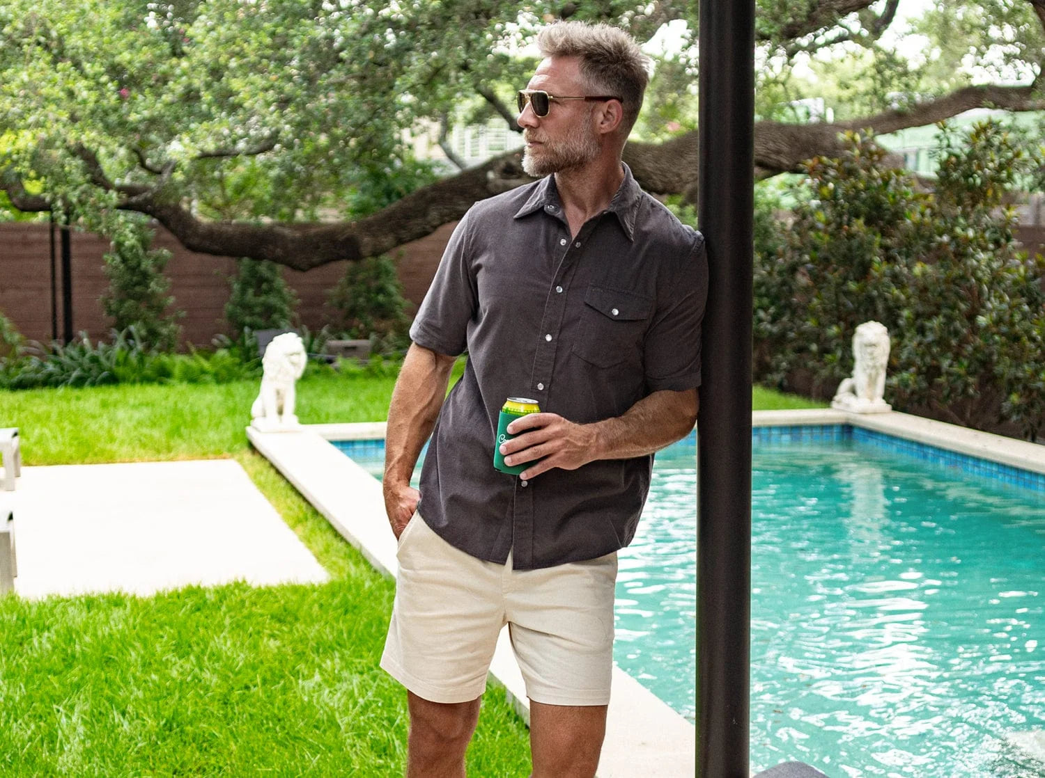 Short Sleeve Corduroy Pearl Snap - Iron Horse