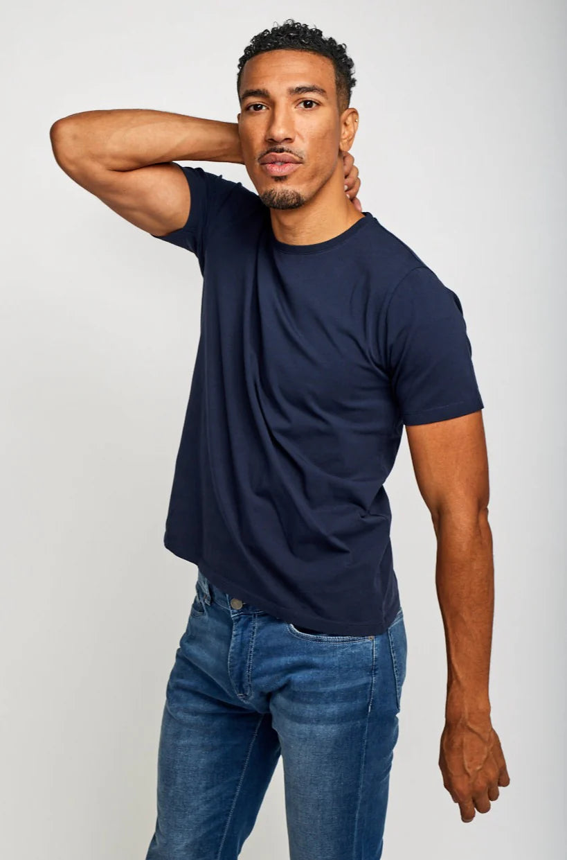 Crew Neck T-Shirt - Navy