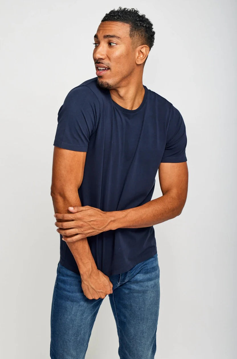 Crew Neck T-Shirt - Navy