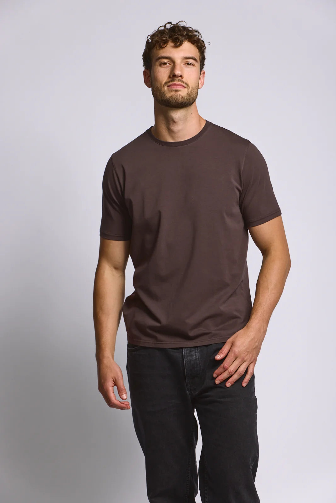Crew Neck T-Shirt - Espresso