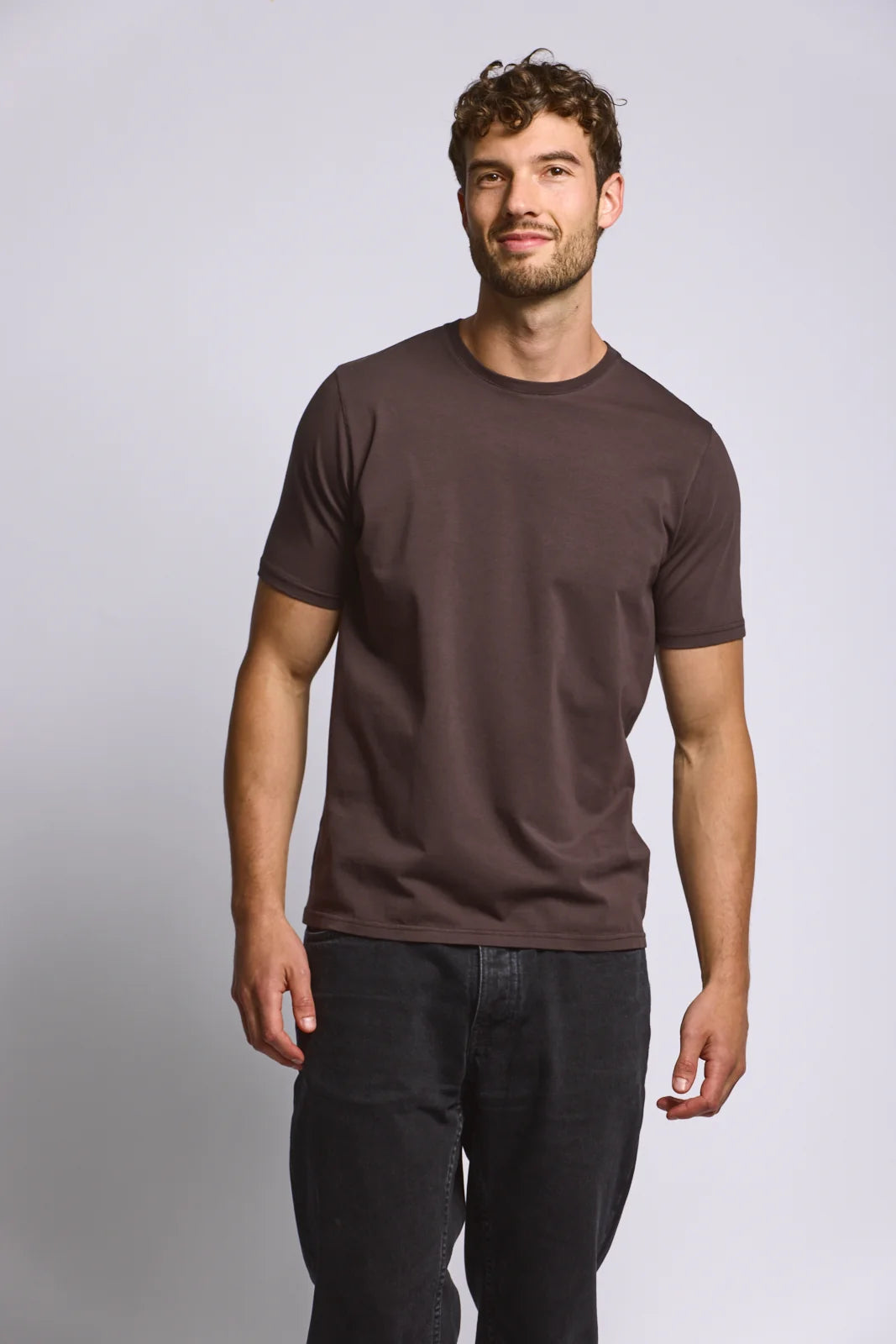 Crew Neck T-Shirt - Espresso