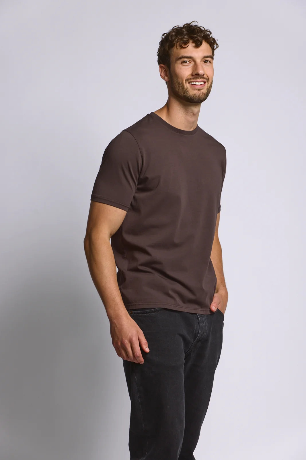 Crew Neck T-Shirt - Espresso